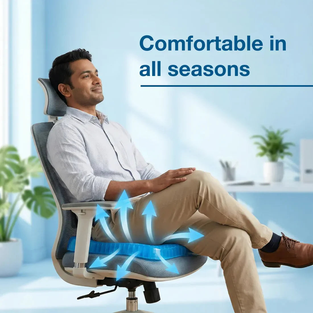 Cushion Seat Flex Pillow, Orthopedic Seat Cushion Pad (Egg Sitter)